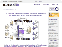 Tablet Screenshot of igetmail.com